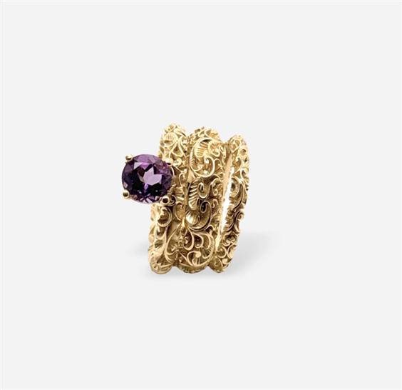 Anillo Maria e Luisa Jewels Mujer in Plata Ametista AA0165/V1/POG - AA0165/V1/POG